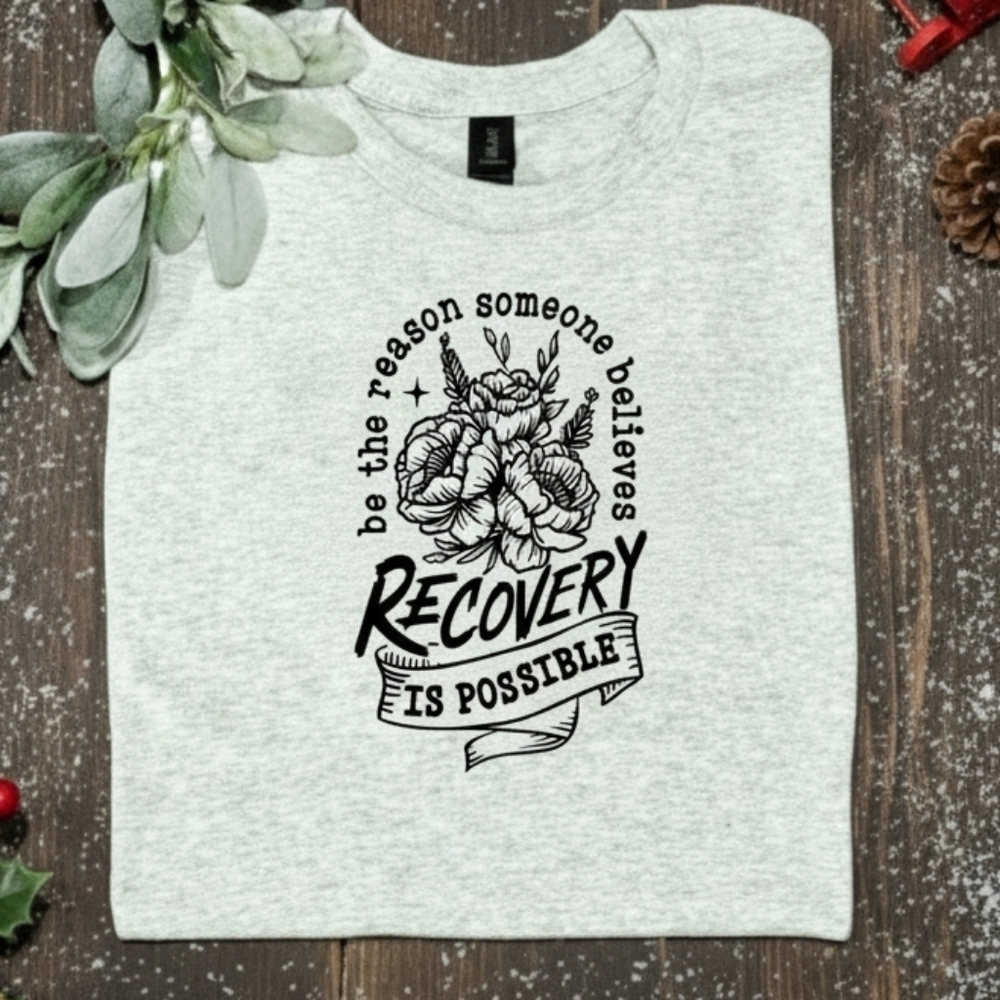 Sober shirt skeleton skull cute Recovery awareness popular Roses